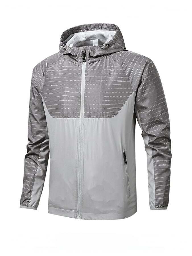 Men'S Breathable Waterproof And Windproof Outdoor Hooded Casual Jacket