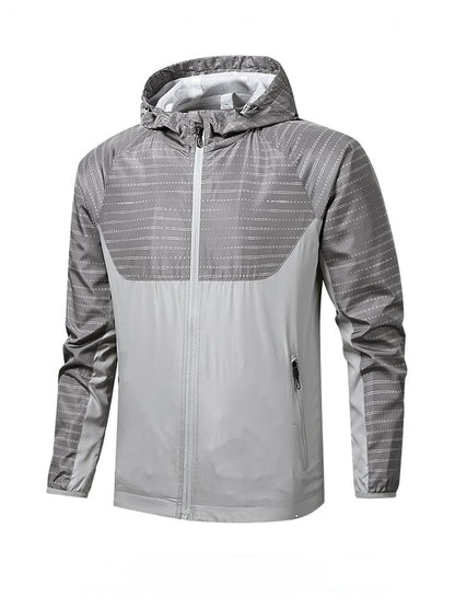 Men'S Breathable Waterproof And Windproof Outdoor Hooded Casual Jacket