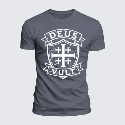 Luxe Mercerized Cotton Tee - Deus Vult