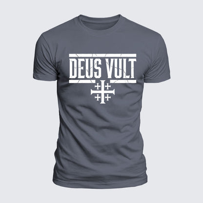 Luxe Mercerized Cotton Tee - Deus Vult