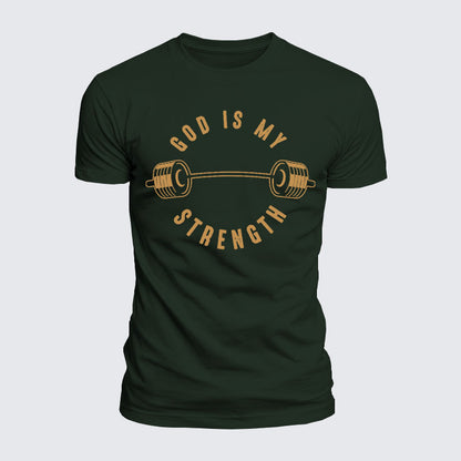 Luxe Mercerized Cotton Tee - God Is My Strength