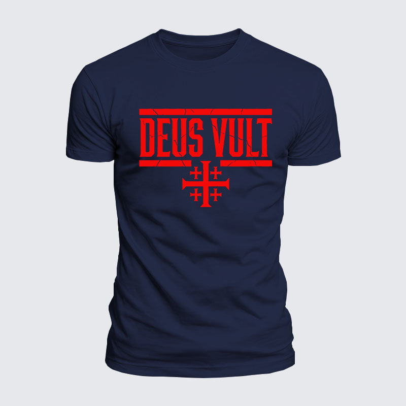 Luxe Mercerized Cotton Tee - Deus Vult