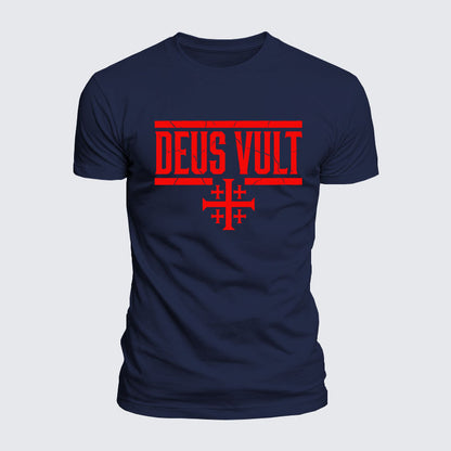Luxe Mercerized Cotton Tee - Deus Vult