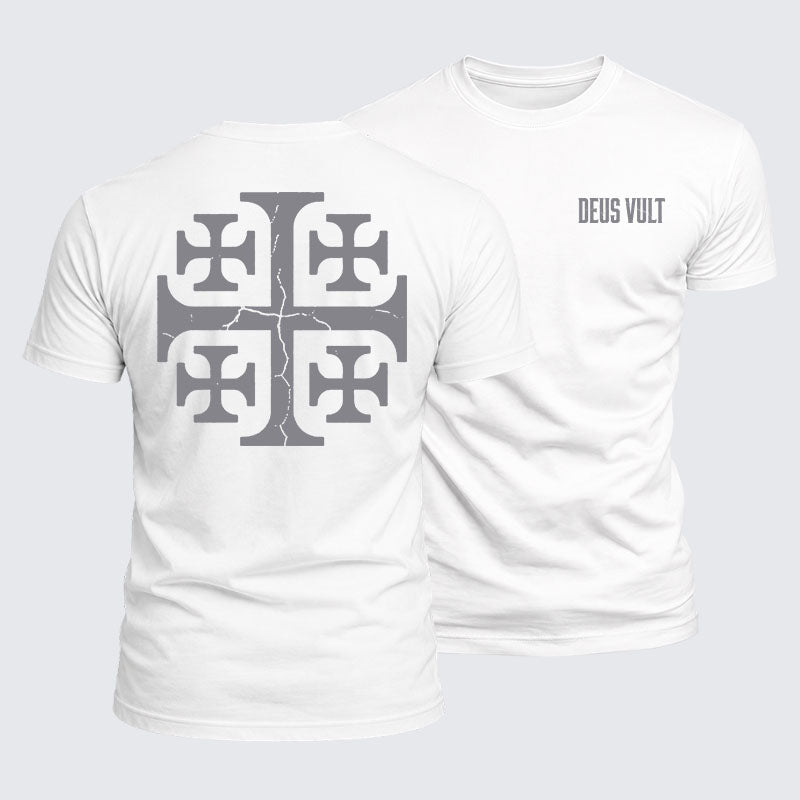Luxe Mercerized Cotton Tee - Deus Vult