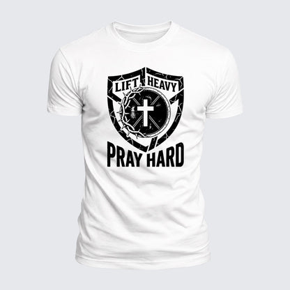 Luxe Mercerized Cotton Tee - Lift Heavy Pray Hard