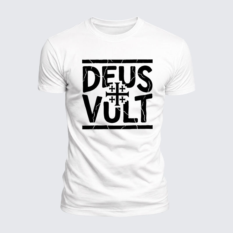 Luxe Mercerized Cotton Tee - Deus Vult