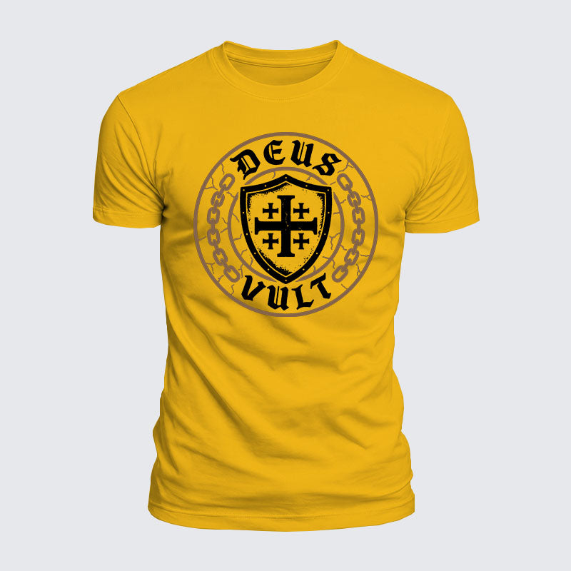 Luxe Mercerized Cotton Tee - Deus Vult