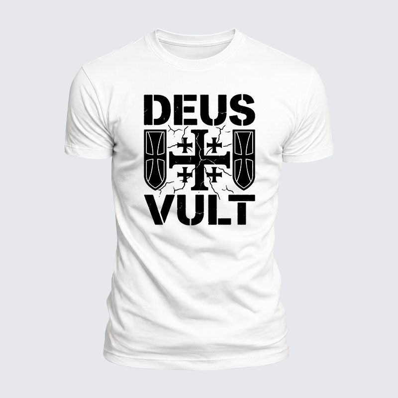 Luxe Mercerized Cotton Tee - Deus Vult