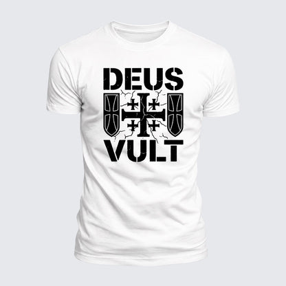 Luxe Mercerized Cotton Tee - Deus Vult