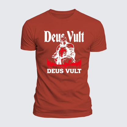 Luxe Mercerized Cotton Tee - Deus Vult