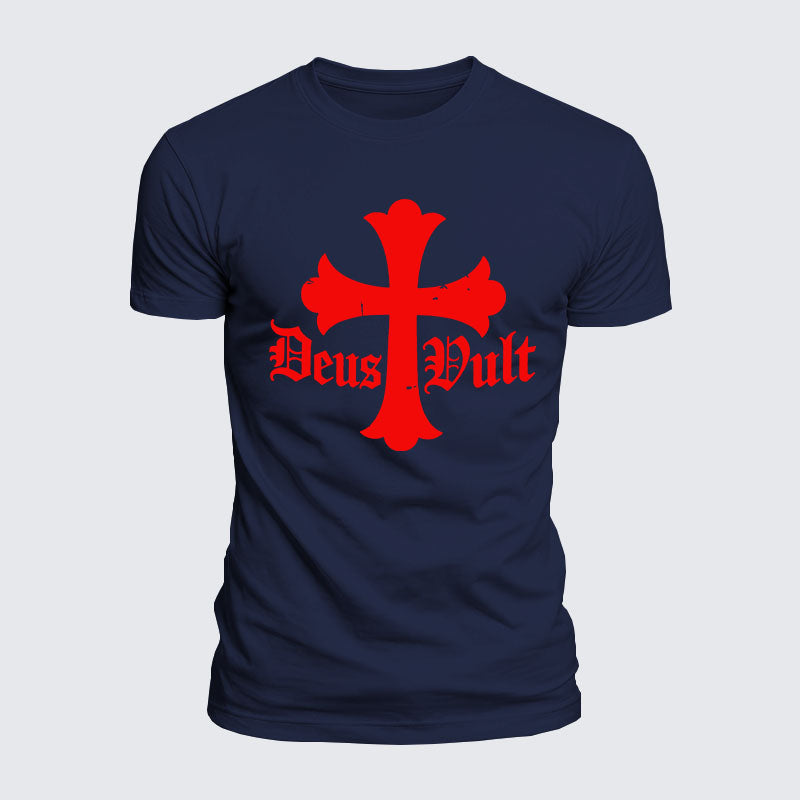 Luxe Mercerized Cotton Tee - Deus Vult