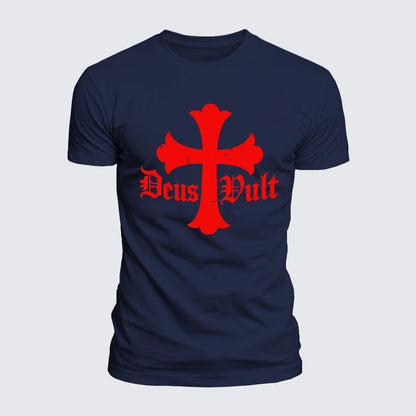 Luxe Mercerized Cotton Tee - Deus Vult