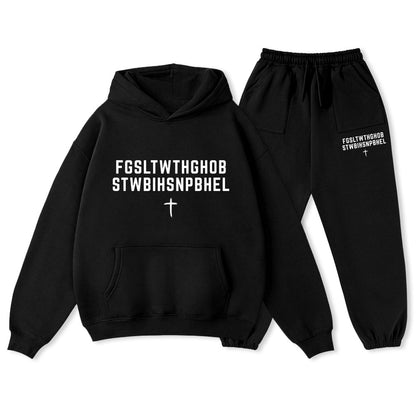 John 316 For God So Loved The World Christian Premium Fleece Hoodie Set