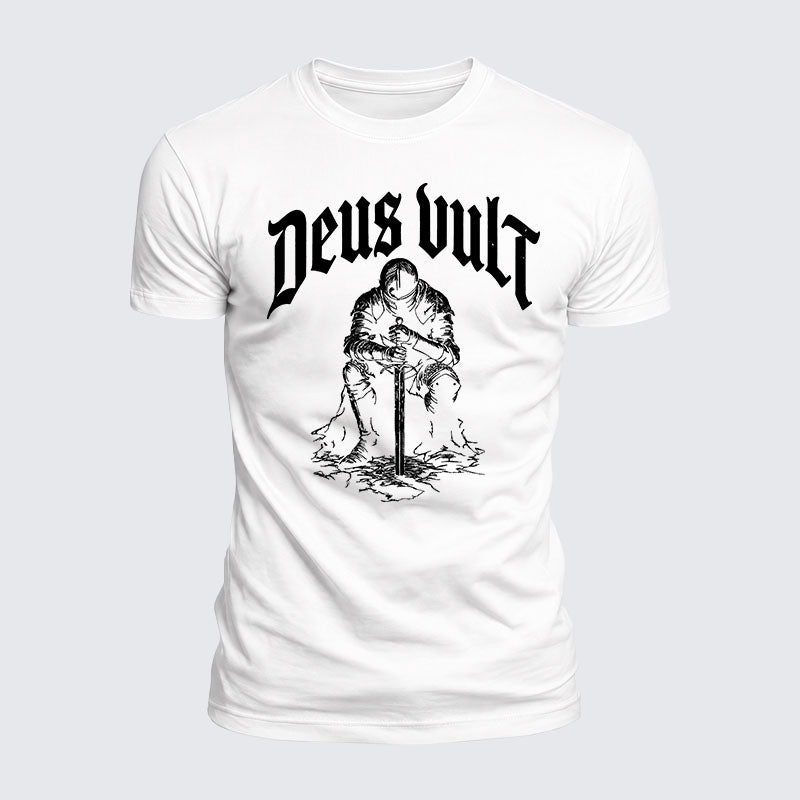 Luxe Mercerized Cotton Tee - Deus Vult