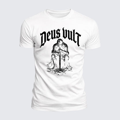 Luxe Mercerized Cotton Tee - Deus Vult