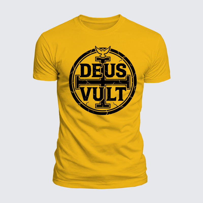 Luxe Mercerized Cotton Tee - Deus Vult
