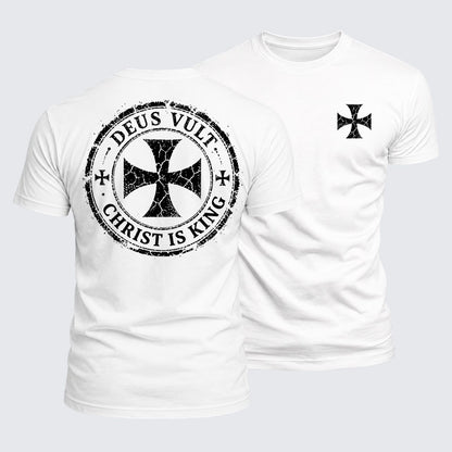 Luxe Mercerized Cotton Tee - Deus Vult Christ Is King