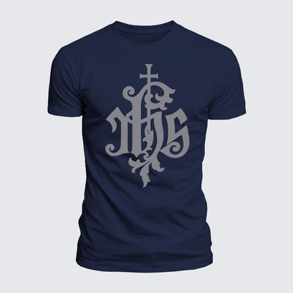 Luxe Mercerized Cotton Tee - Medieval IHS