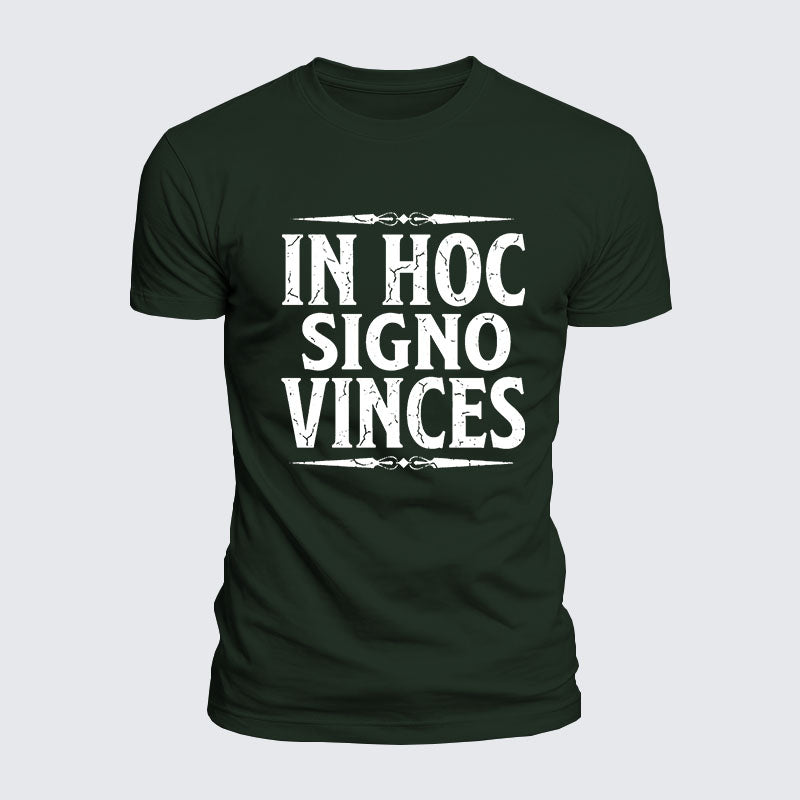 Luxe Mercerized Cotton Tee - In Hoc Signo Vinces