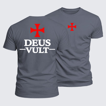Luxe Mercerized Cotton Tee - Deus Vult
