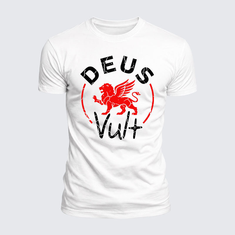 Luxe Mercerized Cotton Tee - Deus Vult