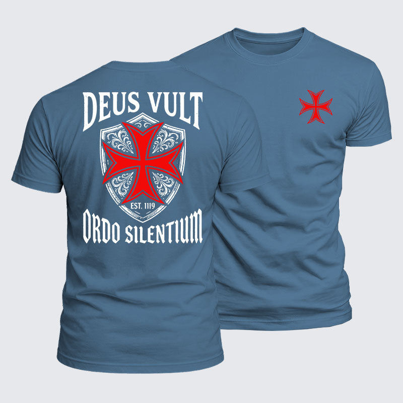 Luxe Mercerized Cotton Tee - Deus Vult
