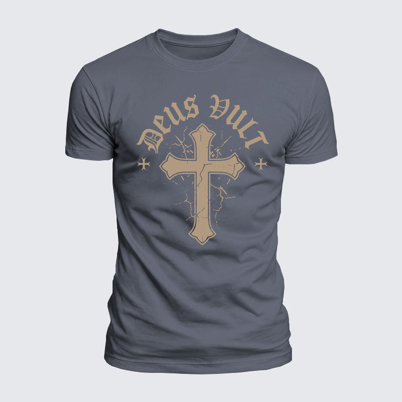 Luxe Mercerized Cotton Tee - Deus Vult