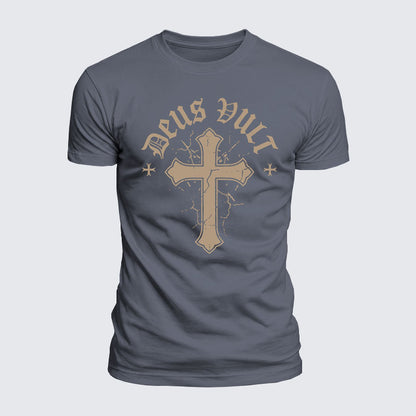 Luxe Mercerized Cotton Tee - Deus Vult