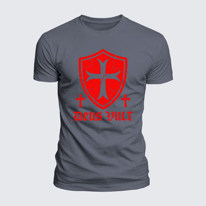 Luxe Mercerized Cotton Tee - Deus Vult
