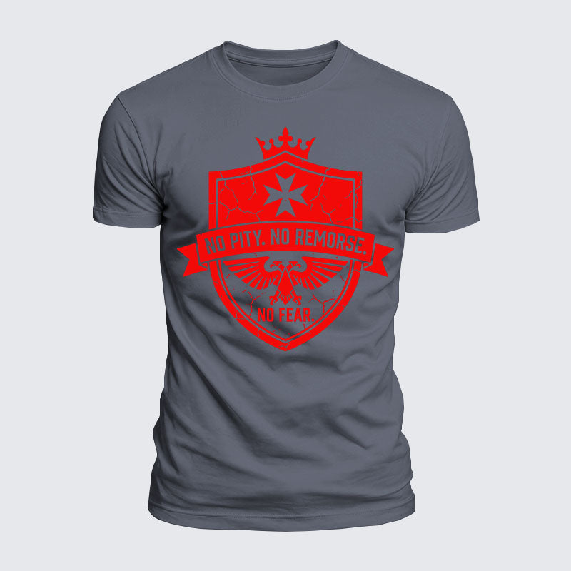 Luxe Mercerized Cotton Tee -  No Pity No Remorse No Fear