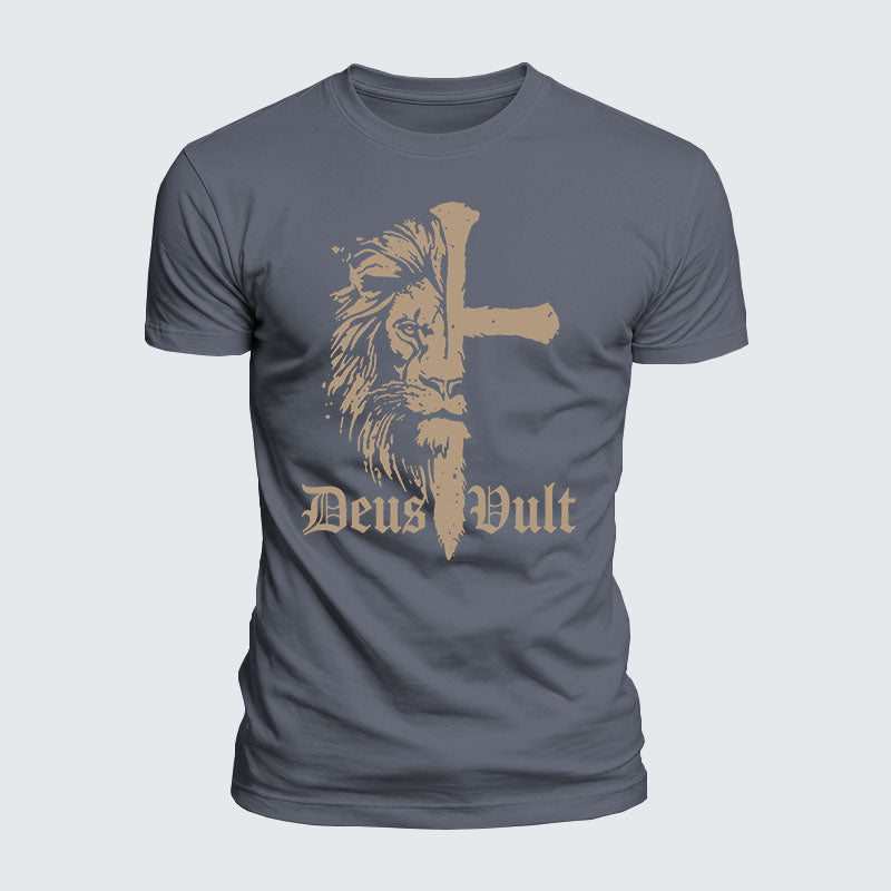 Luxe Mercerized Cotton Tee -  Deus Vult