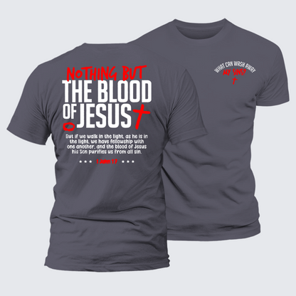 Luxe Mercerized Cotton Tee - What Can Wash Away My Sins