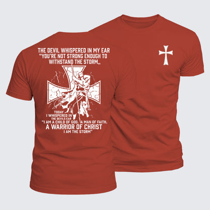 Luxe Mercerized Cotton Tee -  The Devil Whispered in My Ear