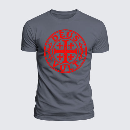 Luxe Mercerized Cotton Tee - Deus Vult