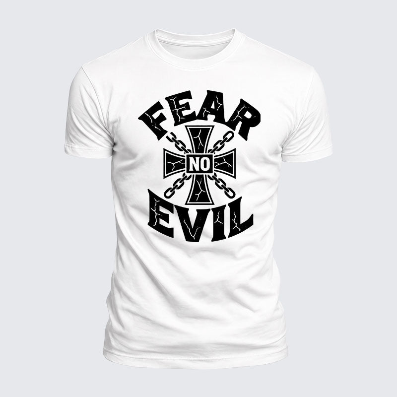 Luxe Mercerized Cotton Tee - Fear No Evil