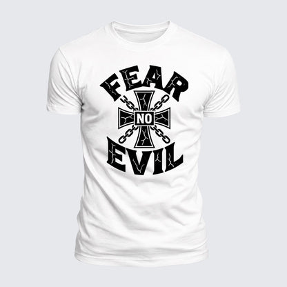 Luxe Mercerized Cotton Tee - Fear No Evil