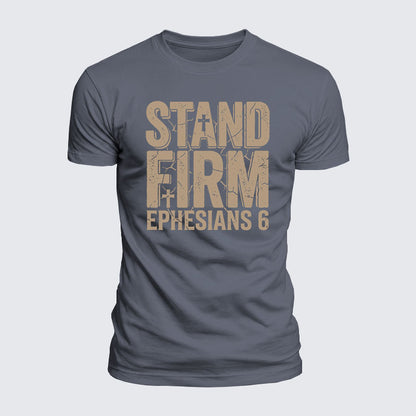 Luxe Mercerized Cotton Tee - Stand Firm Ephesians 6