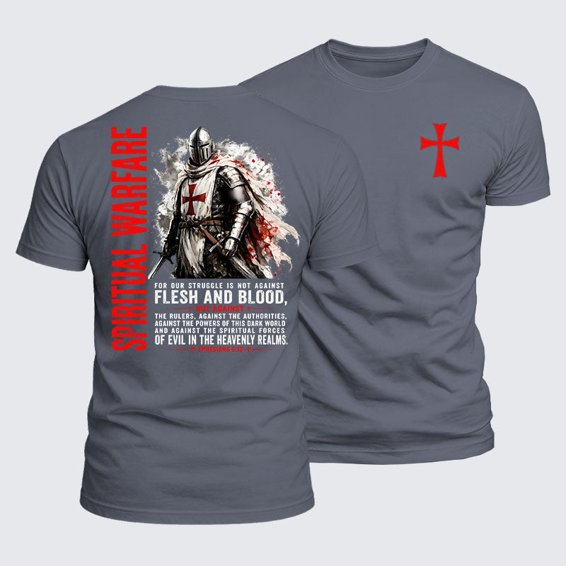 Luxe Mercerized Cotton Tee -  Spiritual Warfare Ephesians 6:12