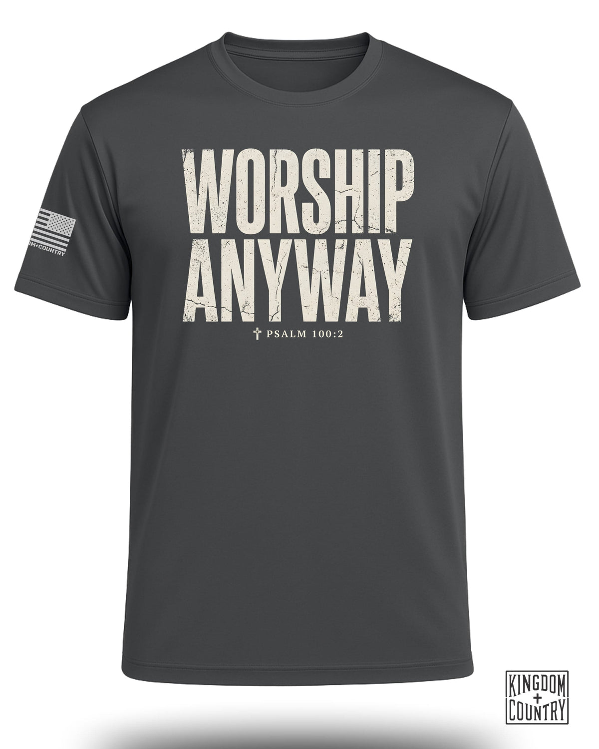 Worship Anyway Distressed Performance Shirt