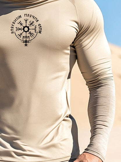 Men's Outdoor Sun Protection Breathable Cool Hooded Sun Protection Long Sleeve Top