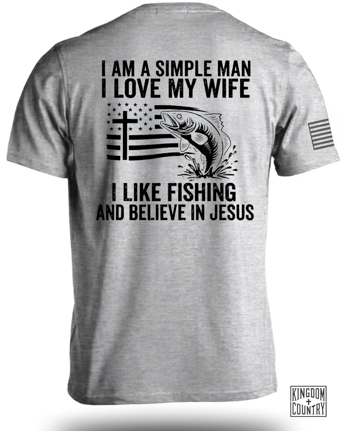 Simple Man Fishing T-Shirt