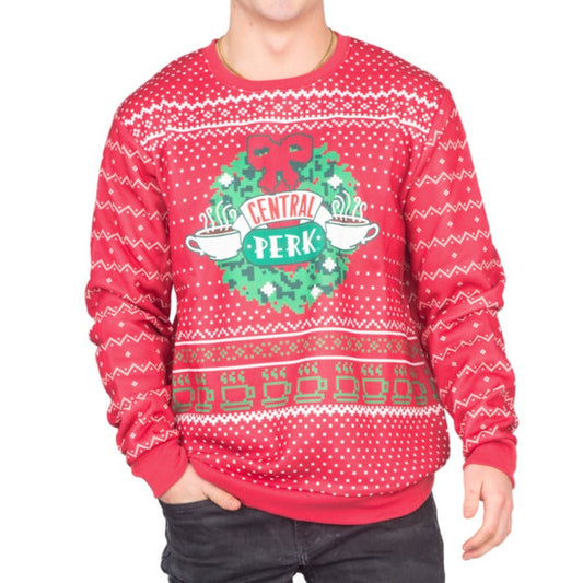 Unisex Print Crew Neck Ugly Christmas Sweatshirt