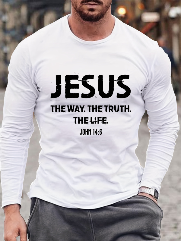 Jesus the Way the Truth the Life Long Sleeve T-Shirt