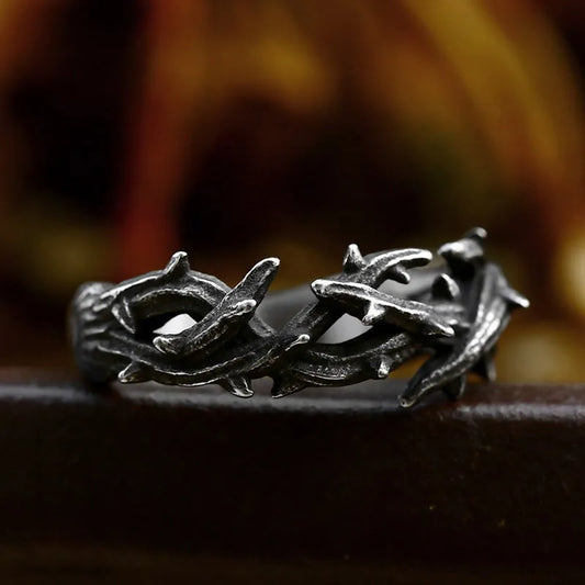 Distressed Thorn Ring