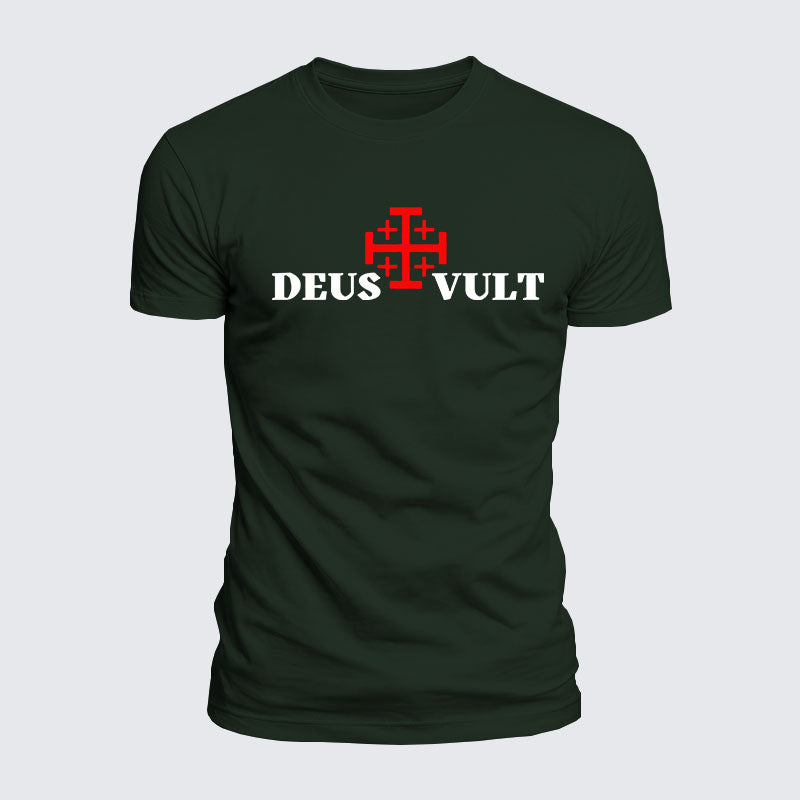 Luxe Mercerized Cotton Tee - Deus Vult