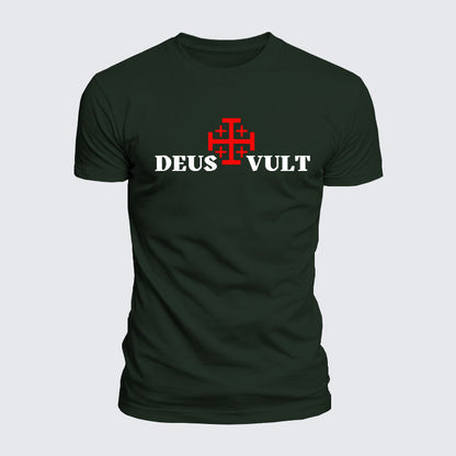 Luxe Mercerized Cotton Tee - Deus Vult
