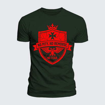 Luxe Mercerized Cotton Tee -  No Pity No Remorse No Fear