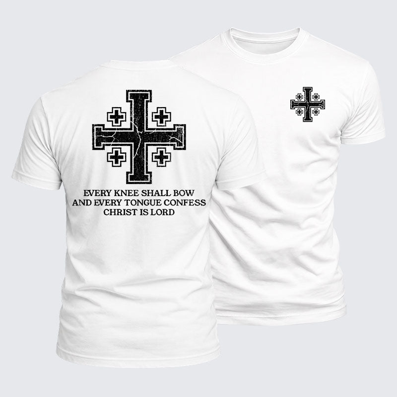Luxe Mercerized Cotton Tee -  Every Knee Shall Bow And Every Tongue Confess: Christ Is Lord