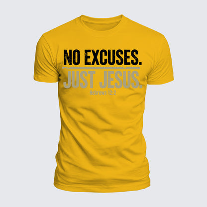 Luxe Mercerized Cotton Tee - No Excuses Just Jesus
