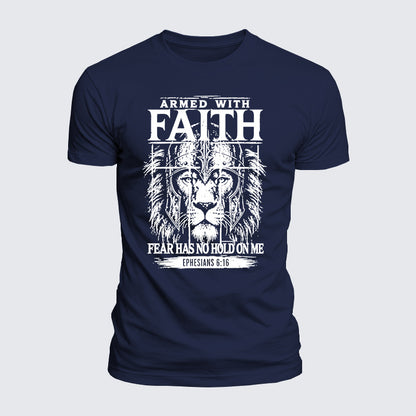 Luxe Mercerized Cotton Tee - Armed With Faith